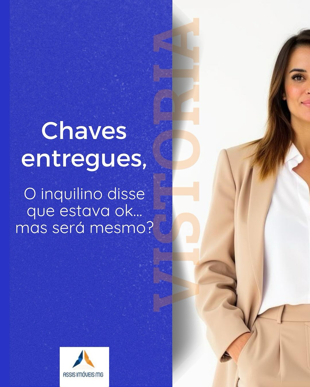 Chaves entregues — o inquilino disse que estava tudo ok